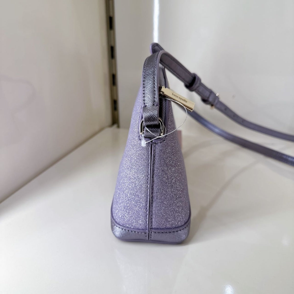 Kate Spade K8713 Tinsel Small Dome Crossbody In Lilac Frost Kate Spade K8713 Tinsel Small Dome Crossbody In Lilac Frost